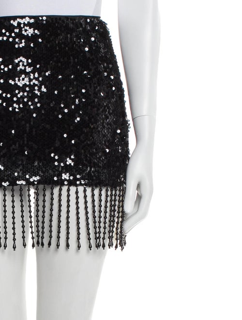 Reformation Sequin Embellishments Mini Skirt