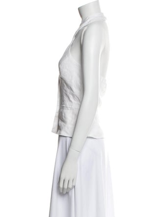 Reformation Linen V-Neck Top