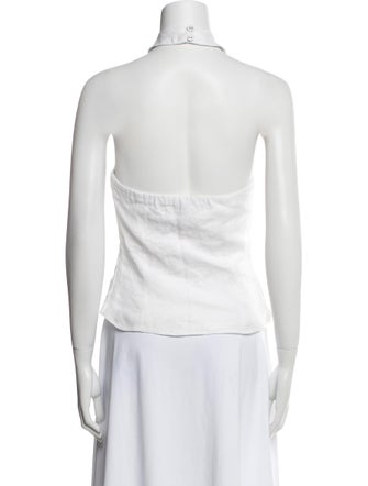 Reformation Linen V-Neck Top