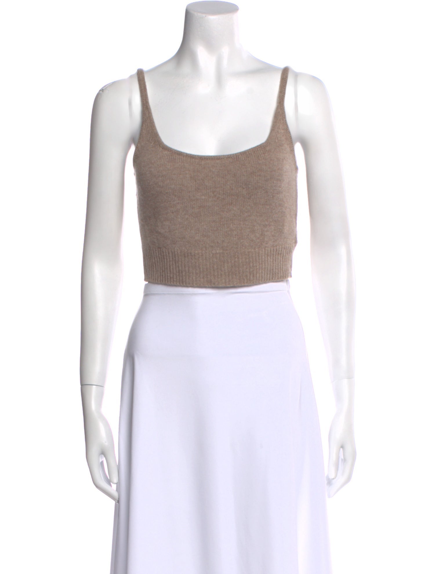 Reformation Cashmere Square Neckline Crop Top