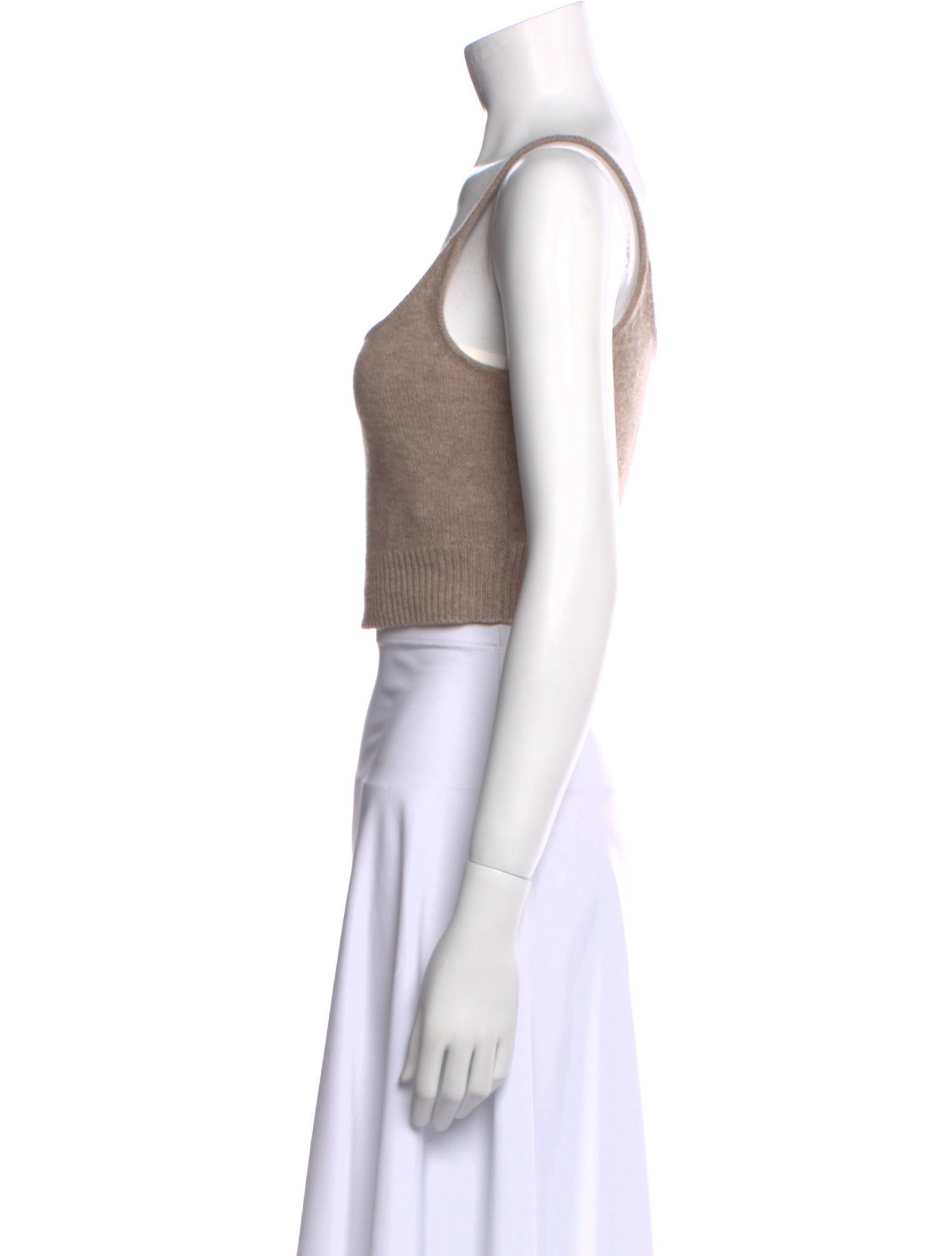 Reformation Cashmere Square Neckline Crop Top