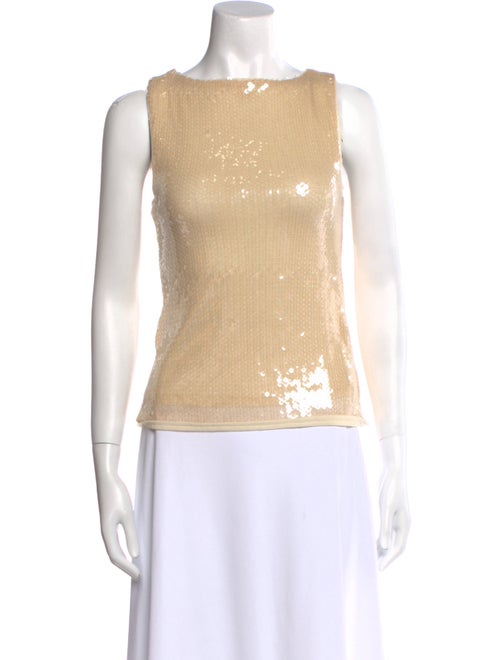 Reformation Bateau Neckline Sleeveless Top