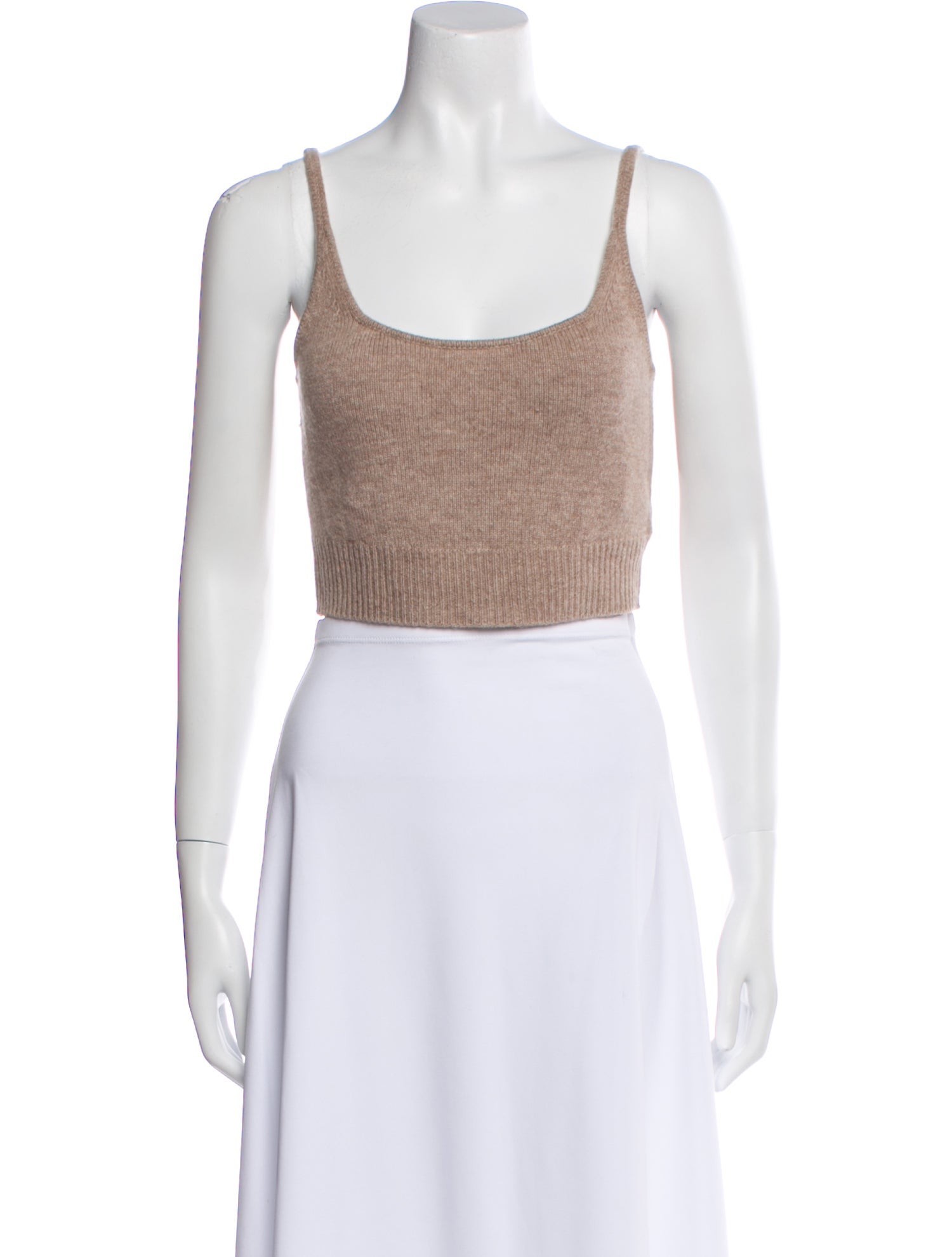 Reformation Cashmere Scoop Neck Crop Top