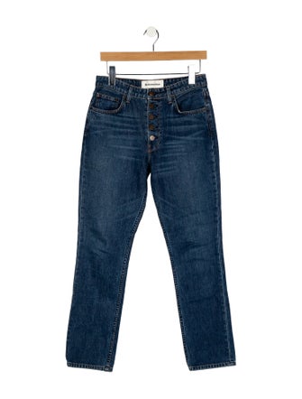 Reformation Mid-Rise Straight Leg Jeans