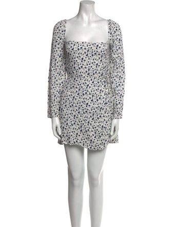 Reformation Floral Print Mini Dress