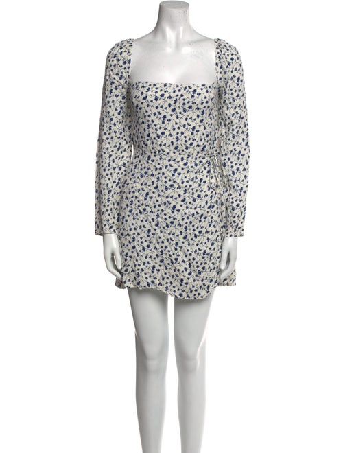 Reformation Floral Print Mini Dress
