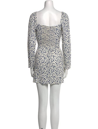 Reformation Floral Print Mini Dress