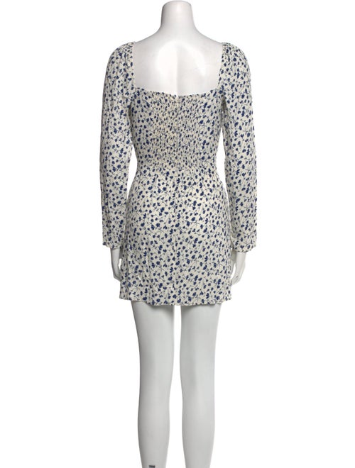 Reformation Floral Print Mini Dress