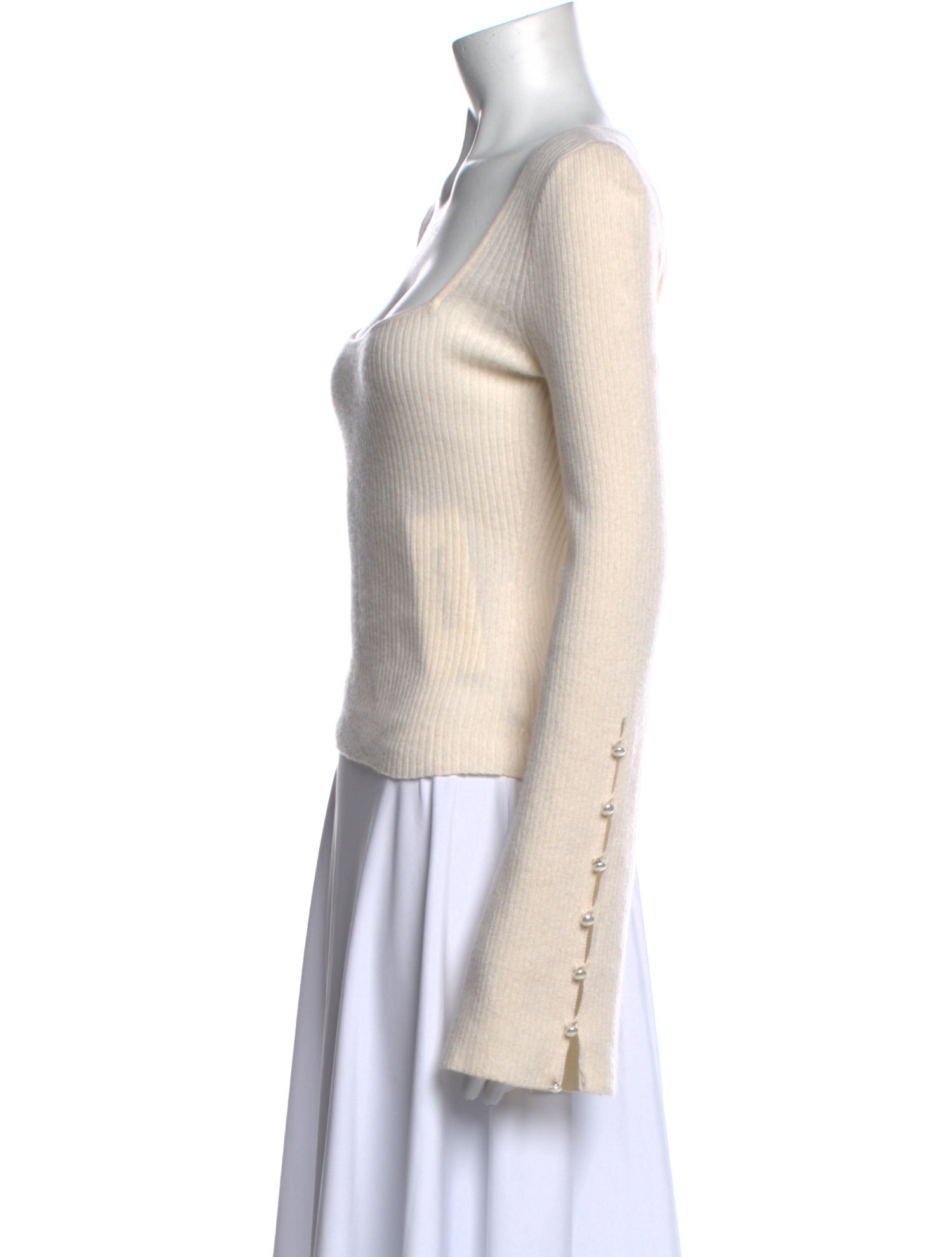 Reformation Cashmere Square Neckline Sweater