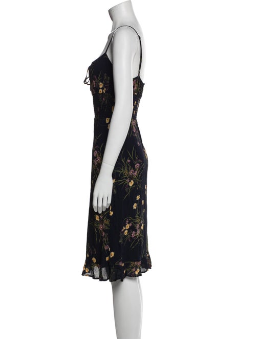 Reformation Floral Print Knee-Length Dress