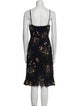 Reformation Floral Print Knee-Length Dress