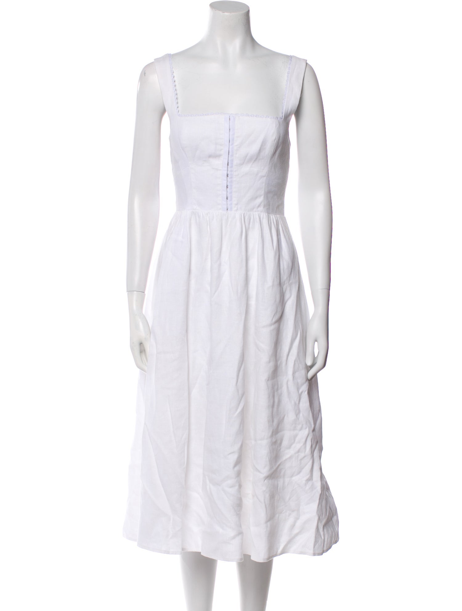 Reformation Linen Midi Length Dress