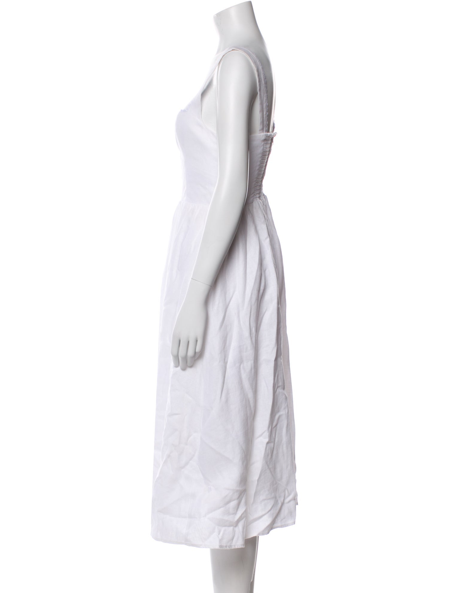 Reformation Linen Midi Length Dress