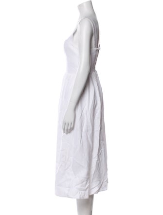 Reformation Linen Midi Length Dress