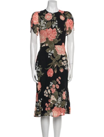 Reformation Floral Print Mini Dress