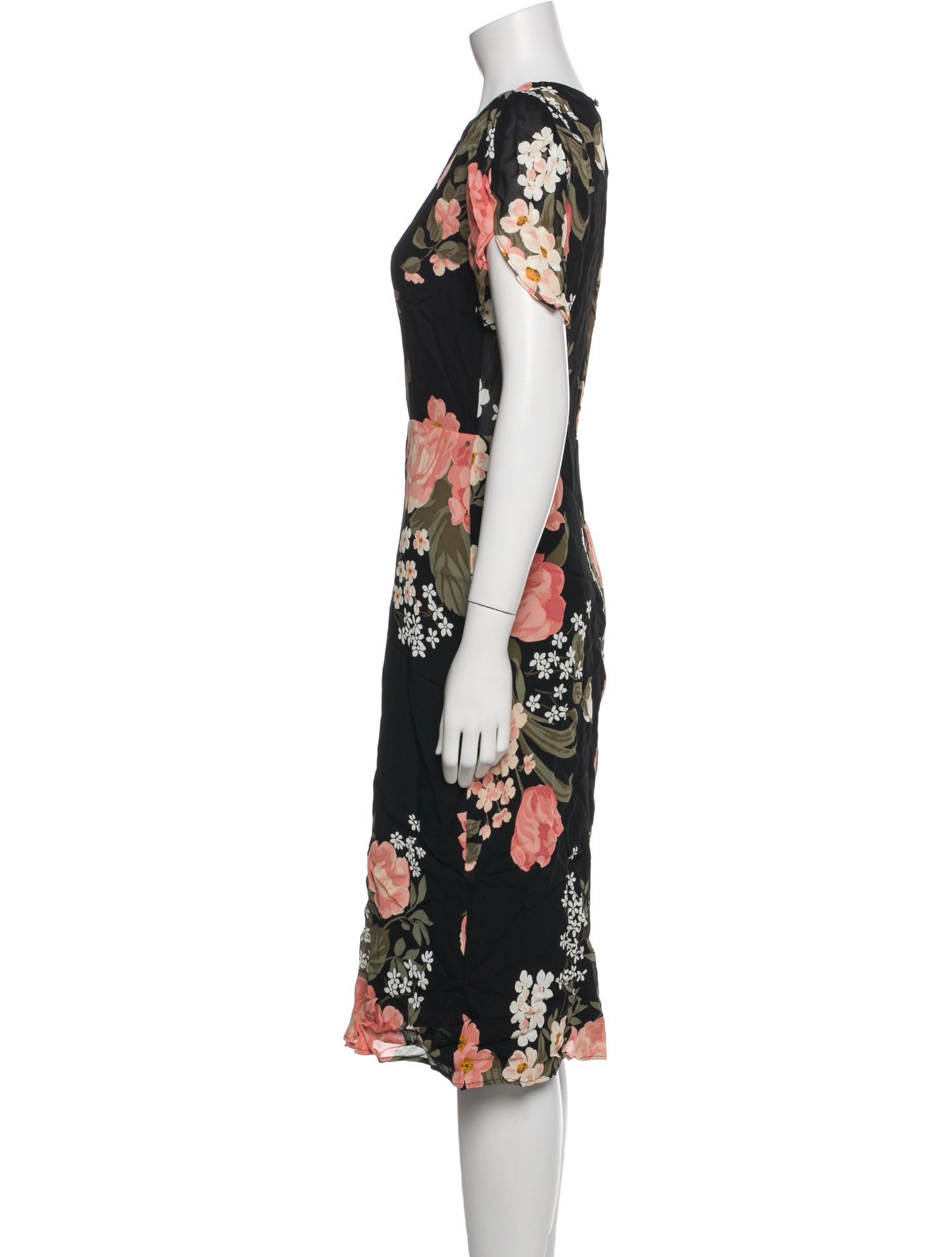 Reformation Floral Print Mini Dress