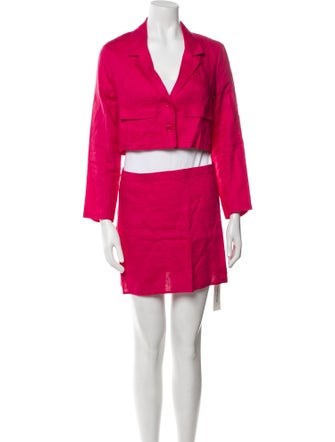 Reformation Linen Skirt Suit