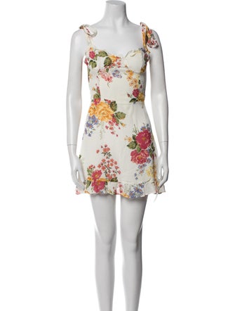 Reformation Floral Print Mini Dress