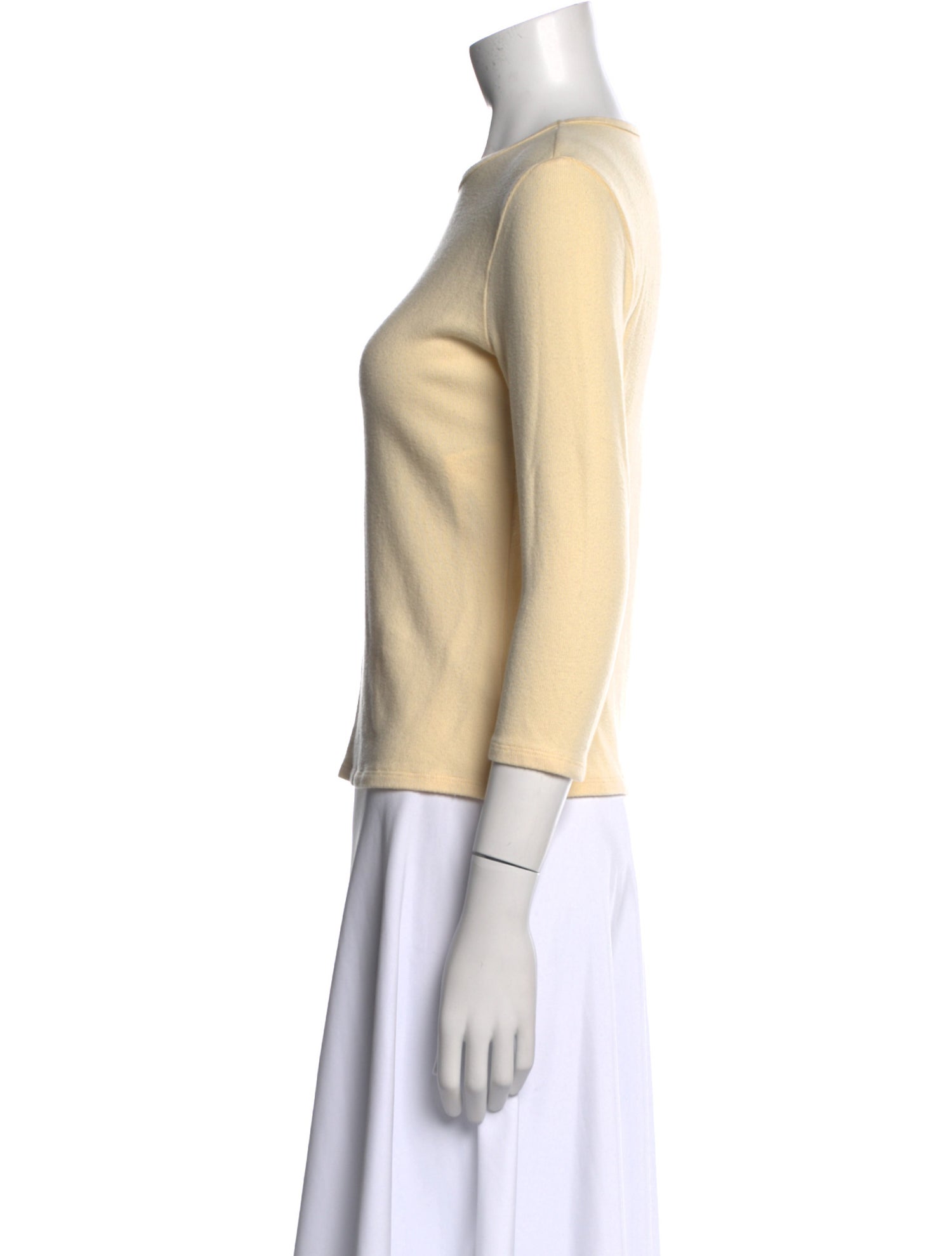 Reformation Crew Neck Three-Quarter Sleeve Top