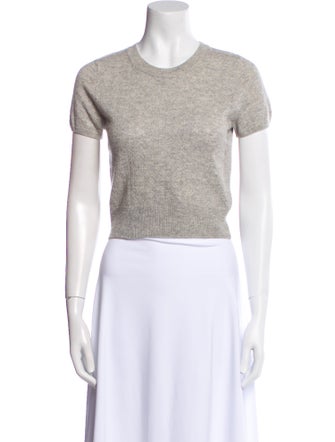Reformation Cashmere Crew Neck Crop Top