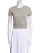 Reformation Cashmere Crew Neck Crop Top