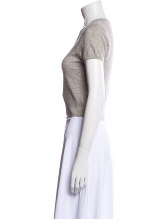 Reformation Cashmere Crew Neck Crop Top