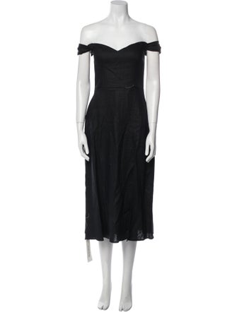 Reformation Linen Midi Length Dress