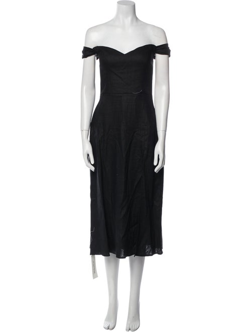 Reformation Linen Midi Length Dress