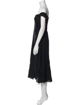 Reformation Linen Midi Length Dress