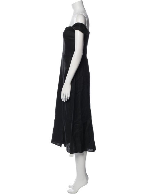 Reformation Linen Midi Length Dress