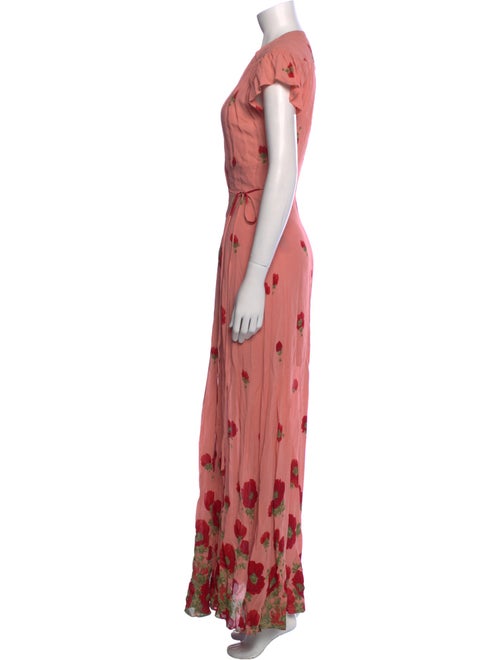 Reformation Floral Print Long Dress
