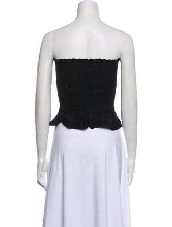 Reformation Linen Strapless Crop Top