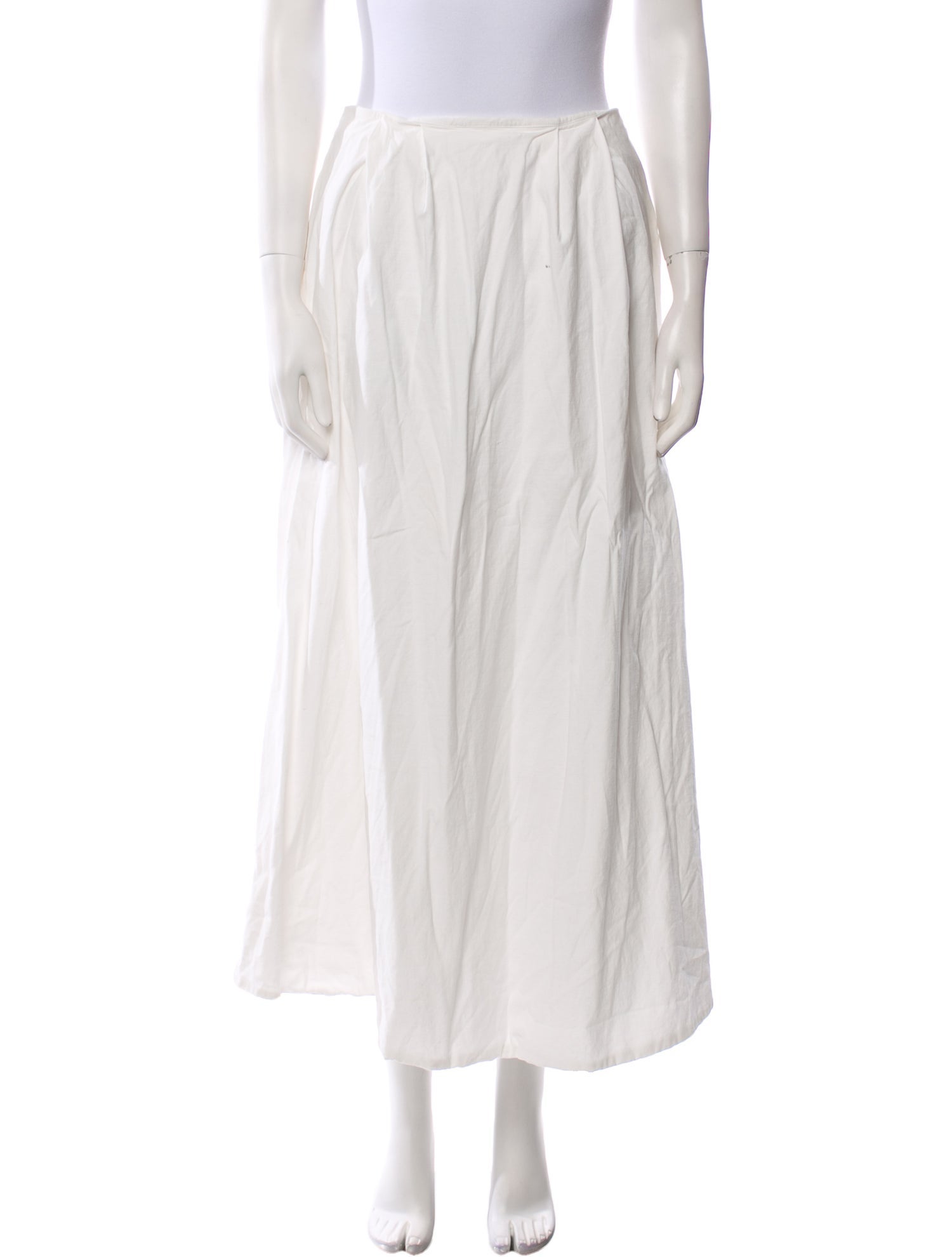 Reformation Pleated Accents Midi Length Skirt