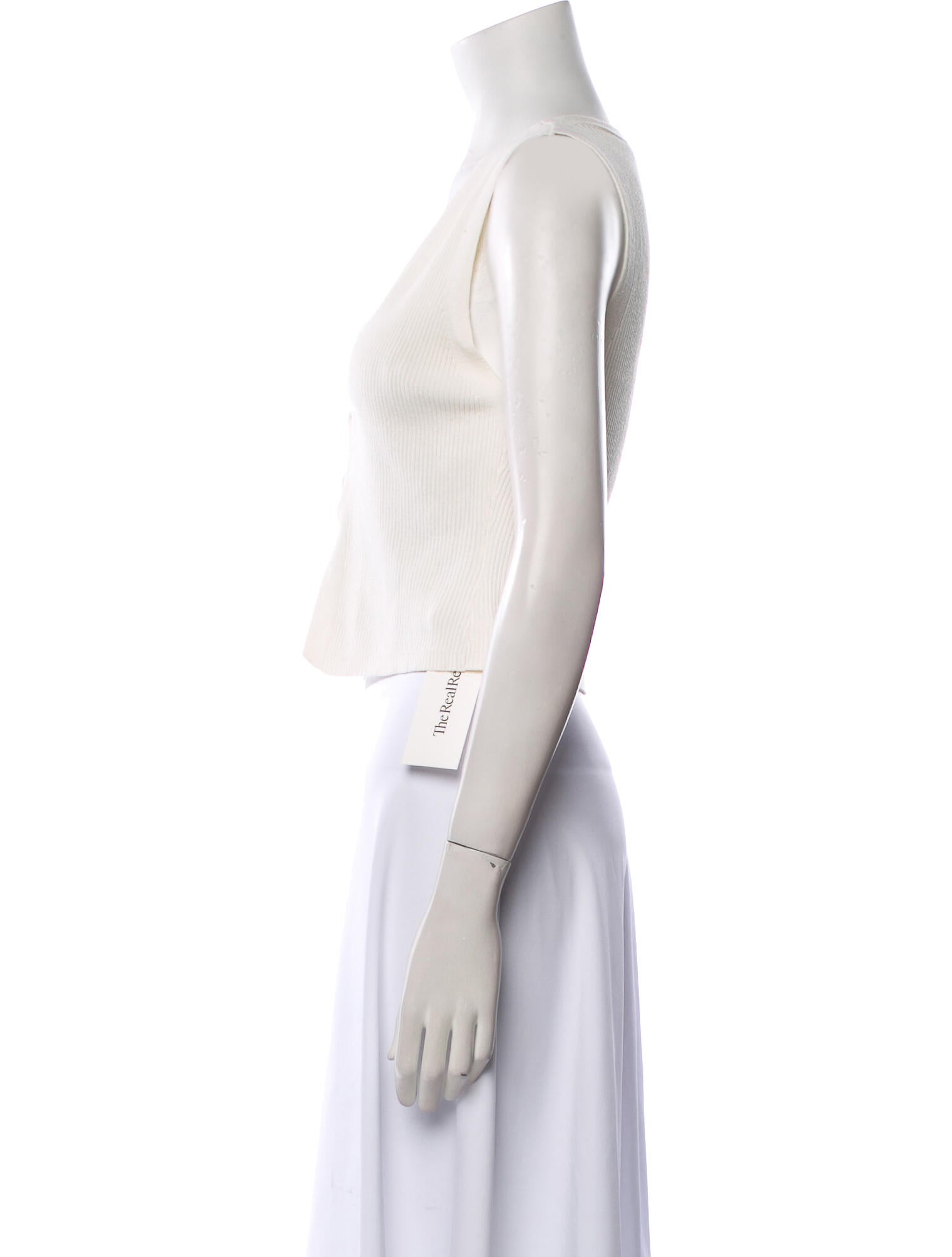 Reformation V-Neck Sleeveless Crop Top