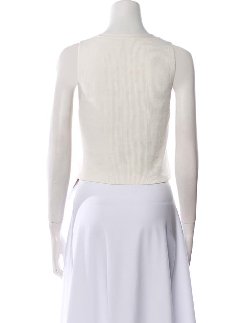 Reformation V-Neck Sleeveless Crop Top