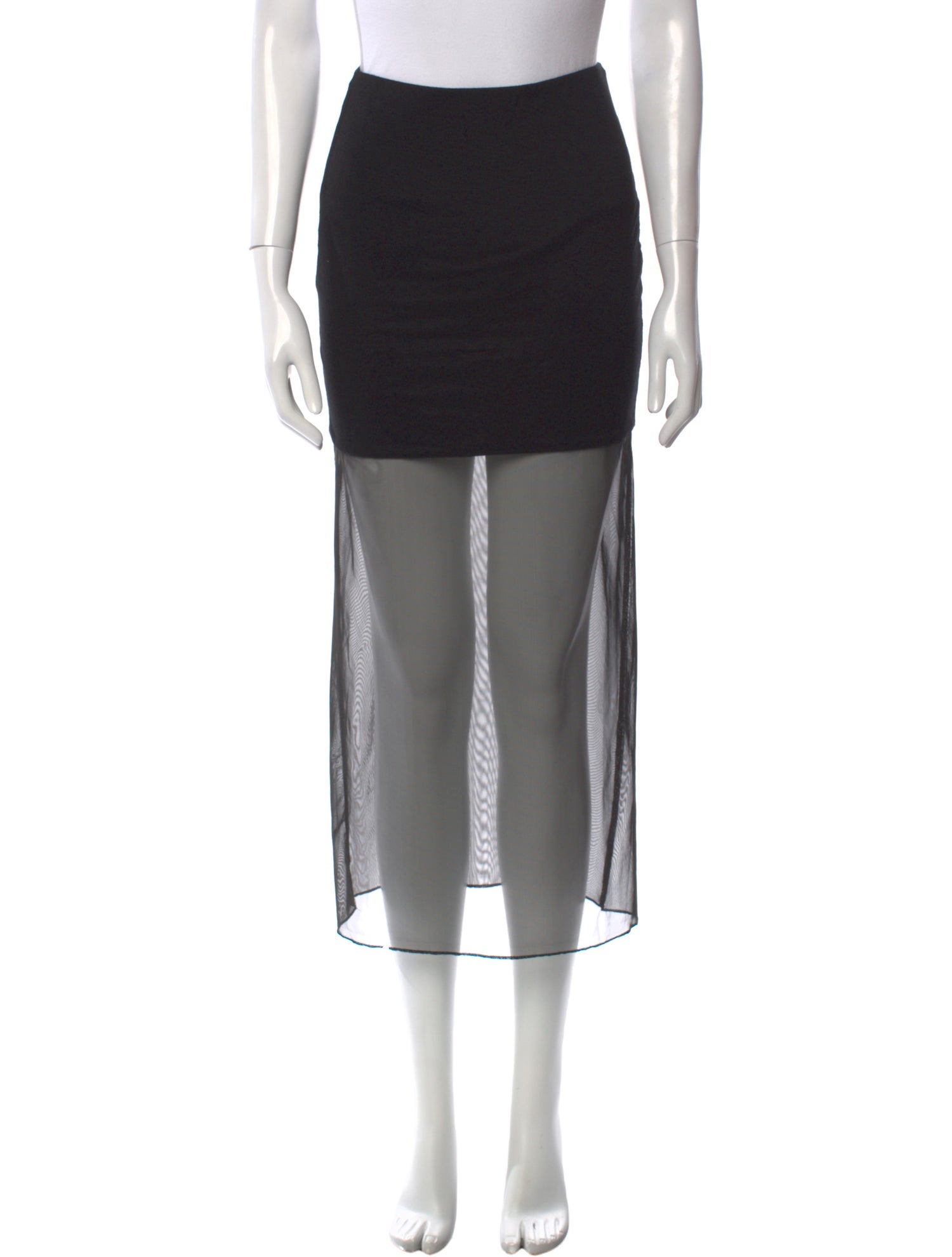 Reformation Mesh Accents Midi Length Skirt