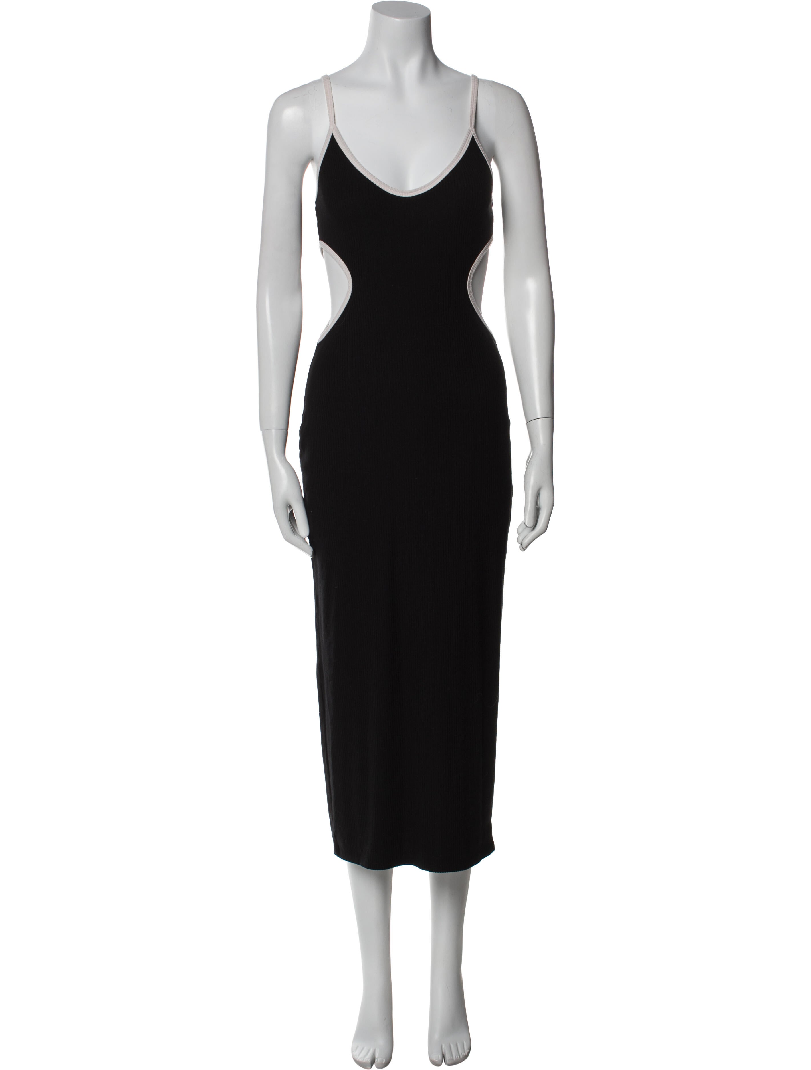 Reformation Scoop Neck Midi Length Dress