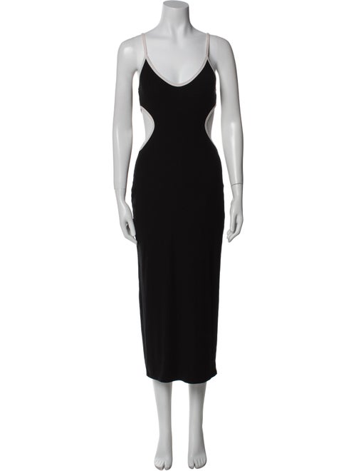 Reformation Scoop Neck Midi Length Dress