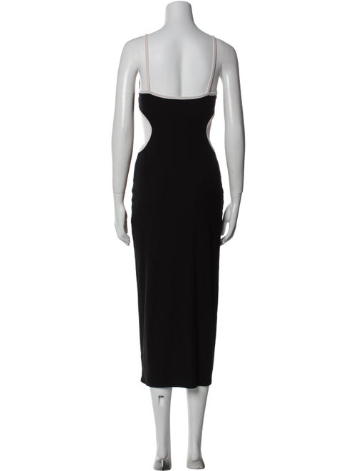 Reformation Scoop Neck Midi Length Dress