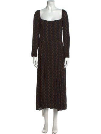 Reformation Printed Long Dress