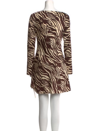 Reformation Animal Print Mini Dress