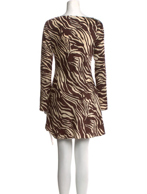 Reformation Animal Print Mini Dress