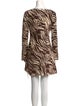 Reformation Animal Print Mini Dress