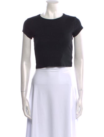 Reformation Crew Neck Short Sleeve Crop Top