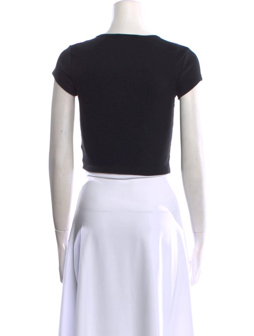 Reformation Crew Neck Short Sleeve Crop Top