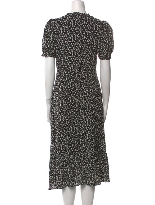 Reformation Floral Print Knee-Length Dress
