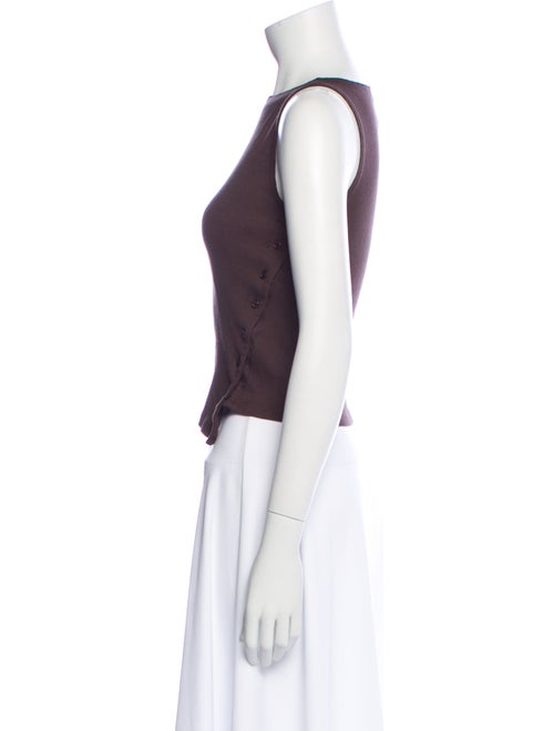 Reformation Bateau Neckline Sleeveless Crop Top