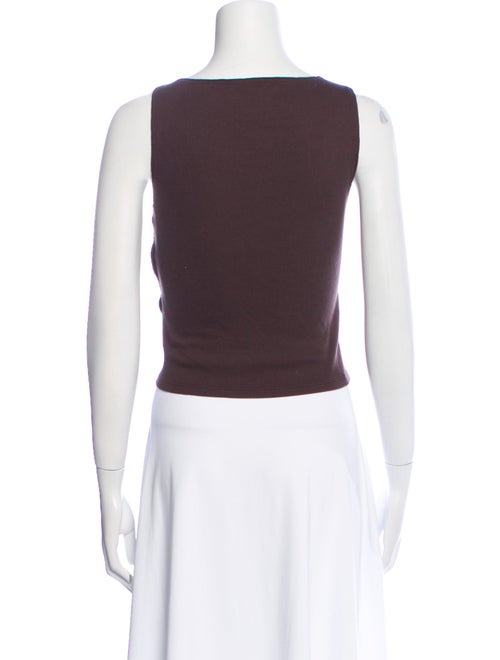 Reformation Bateau Neckline Sleeveless Crop Top