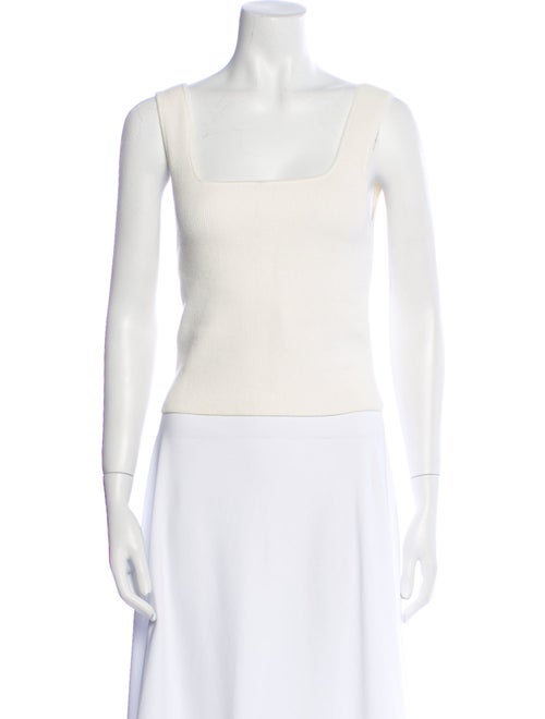 Reformation Square Neckline Sleeveless Crop Top