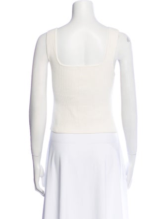 Reformation Square Neckline Sleeveless Crop Top